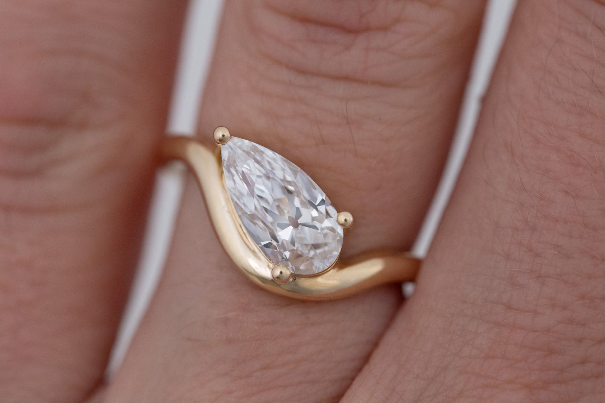 2 CT Round Three Stones Lab Grown Diamond Engagement Ring