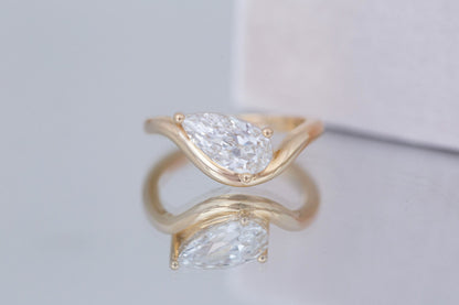 2 CT Round Three Stones Lab Grown Diamond Engagement Ring