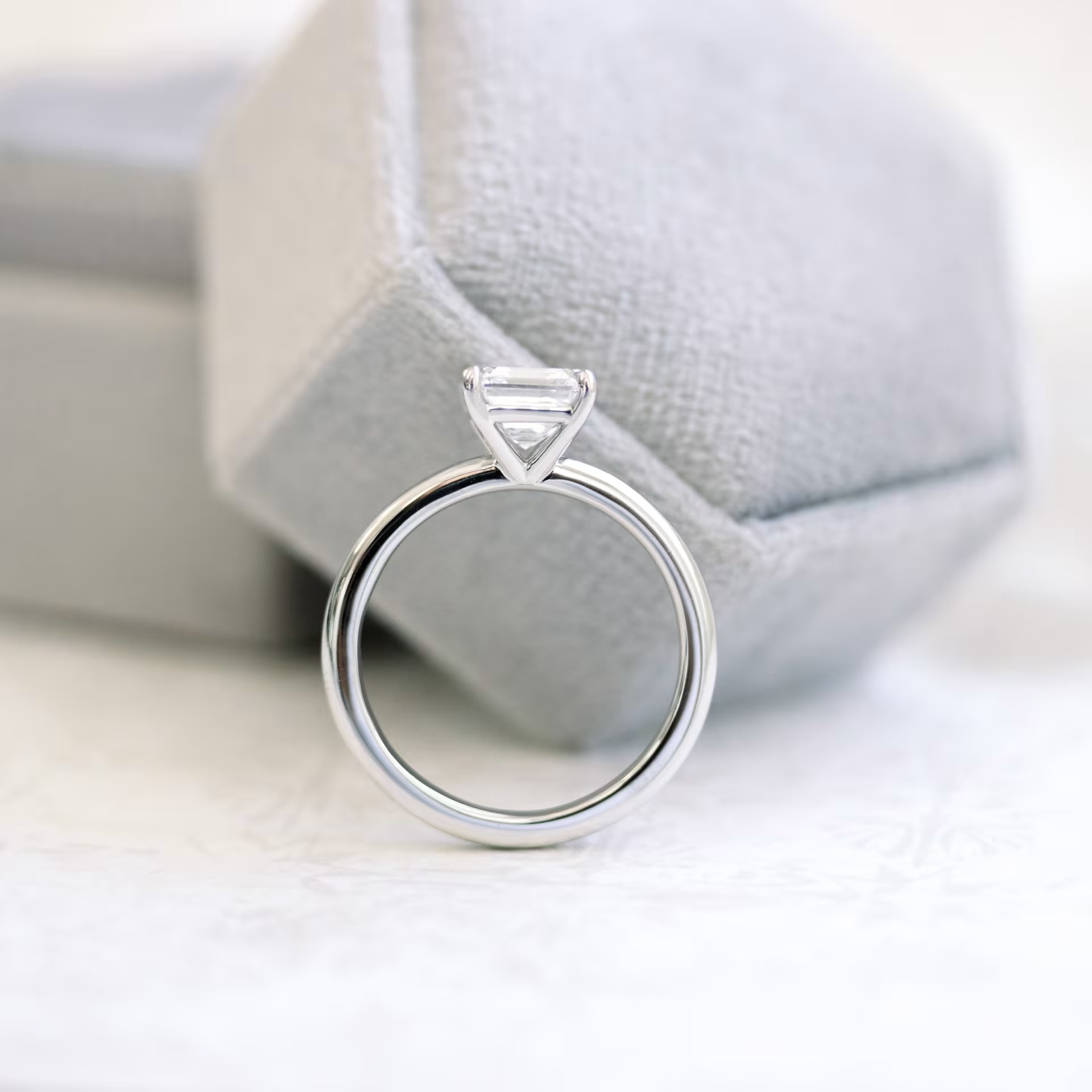 Marquise Cut Cluster Styled Lab Grown Diamond Engagement Ring
