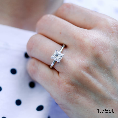 Marquise Cut Cluster Styled Lab Grown Diamond Engagement Ring