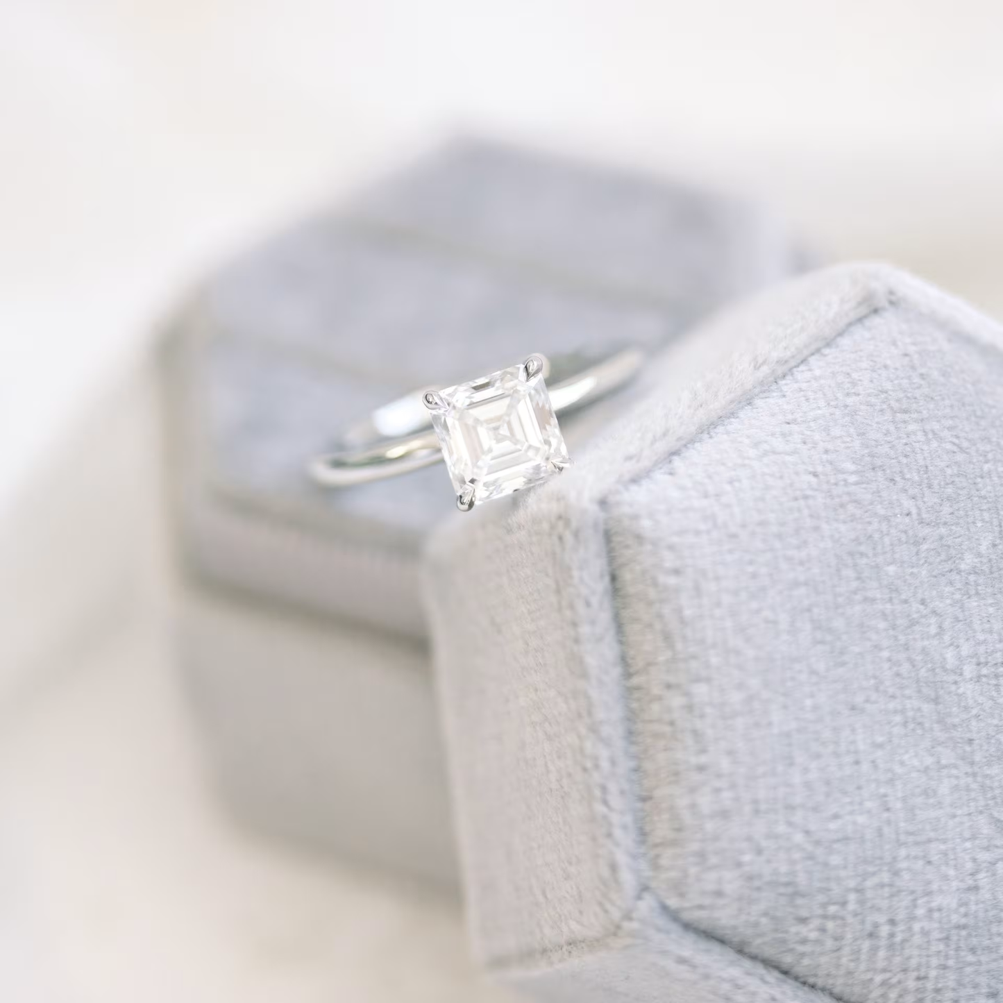 Marquise Cut Cluster Styled Lab Grown Diamond Engagement Ring
