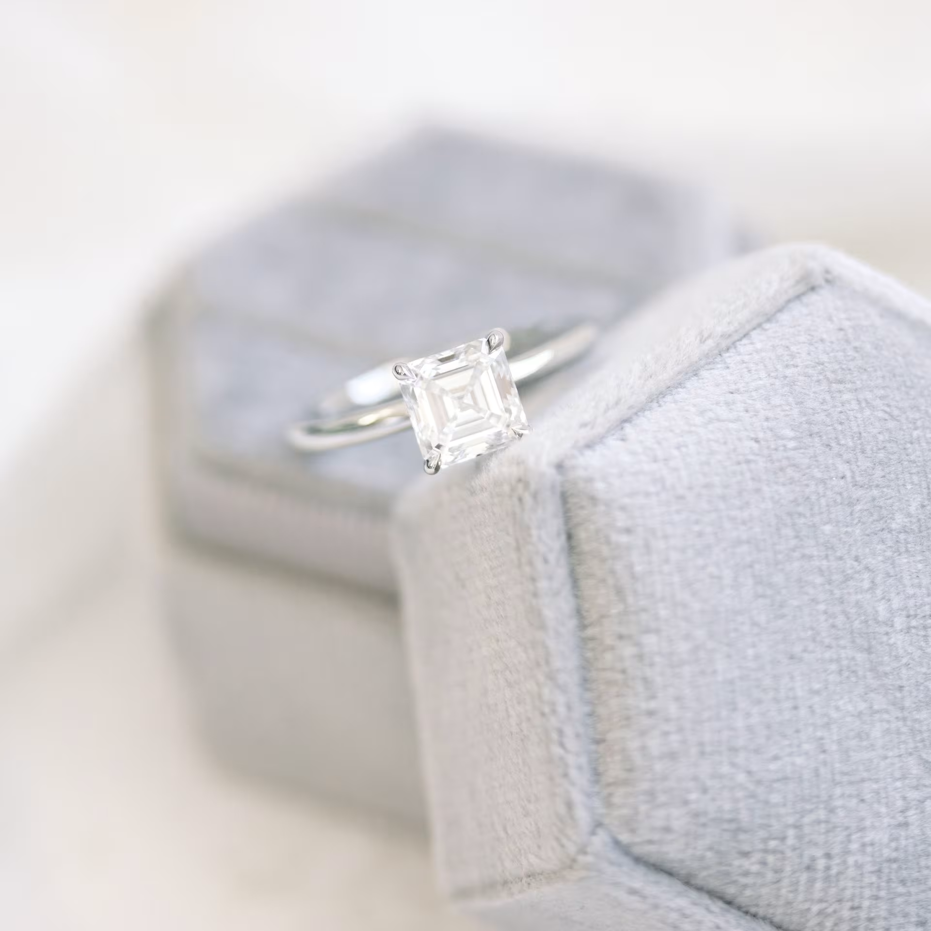 Marquise Cut Cluster Styled Lab Grown Diamond Engagement Ring