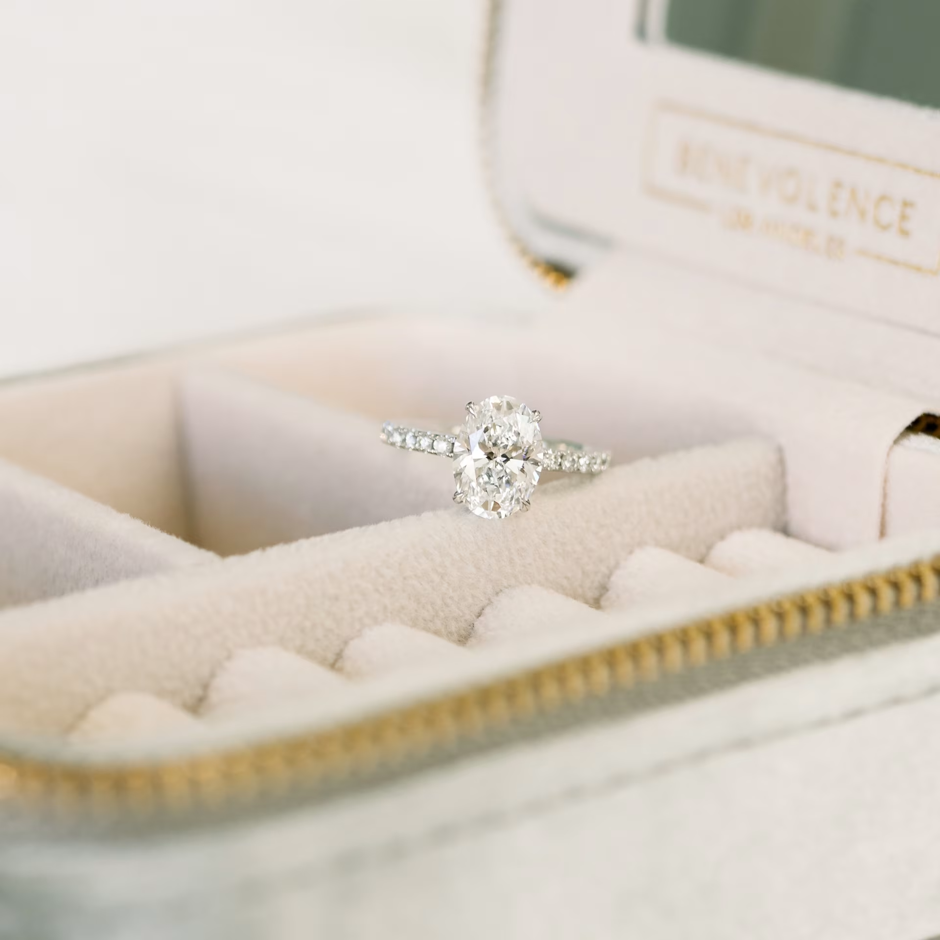 Marquise Cut Cluster Styled Lab Grown Diamond Engagement Ring