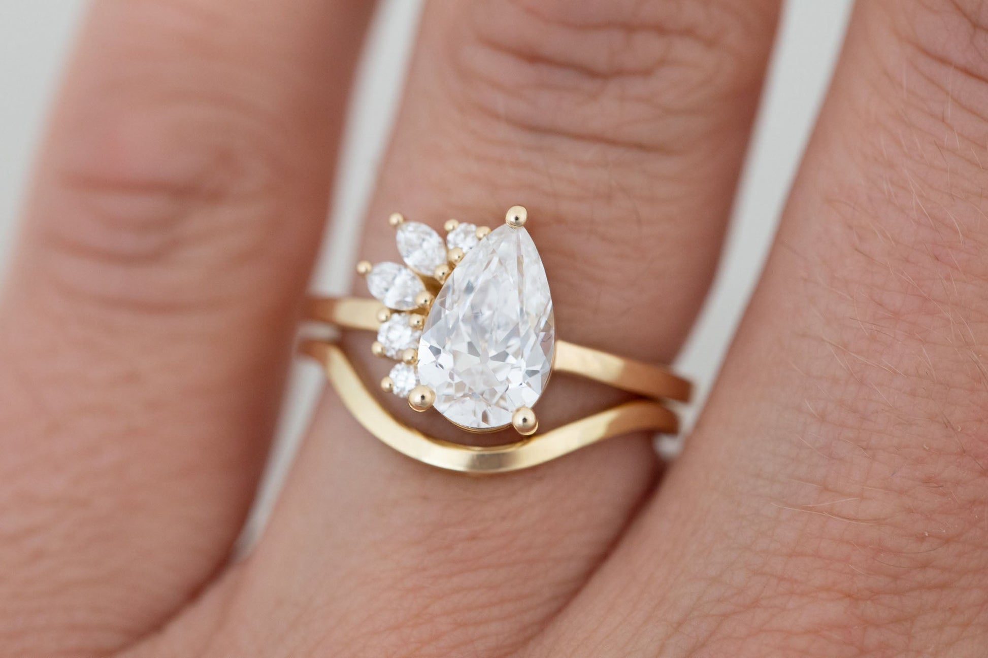 2 CT Round Three Stones Lab Grown Diamond Engagement Ring