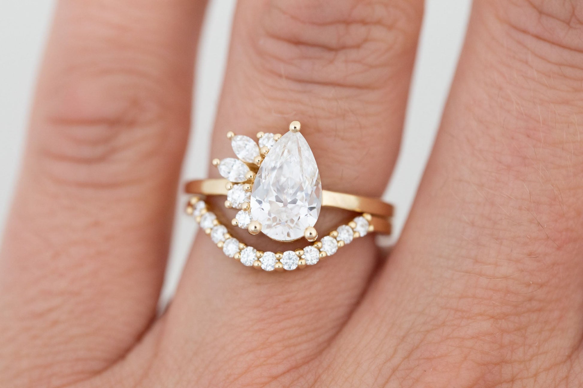 2 CT Round Three Stones Lab Grown Diamond Engagement Ring