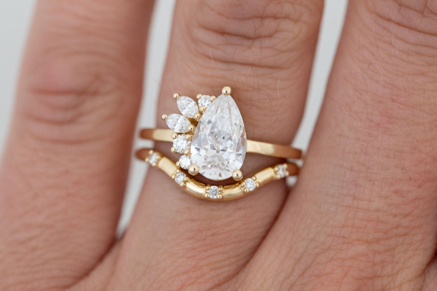2 CT Round Three Stones Lab Grown Diamond Engagement Ring