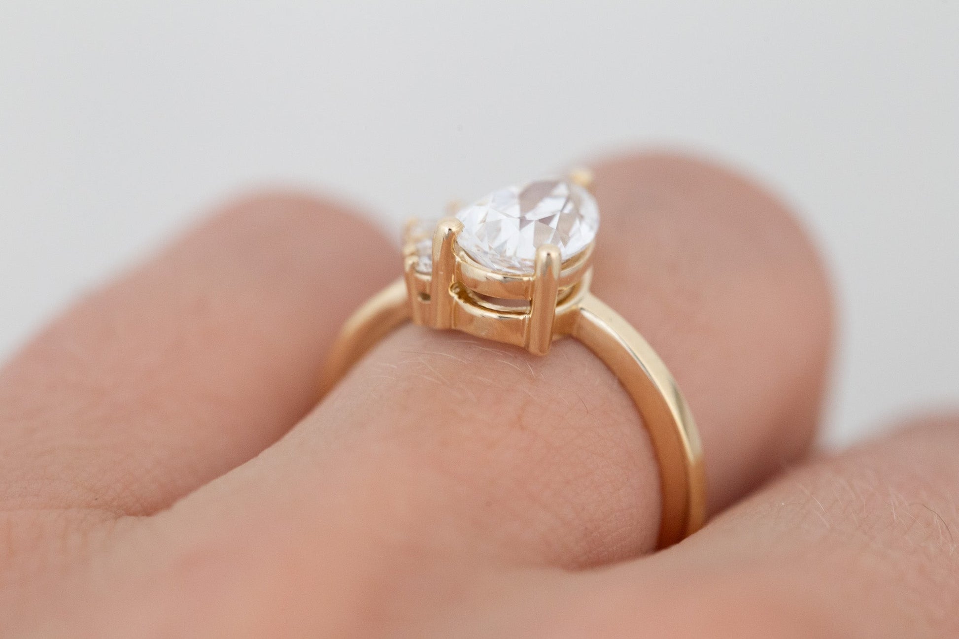 2 CT Round Three Stones Lab Grown Diamond Engagement Ring