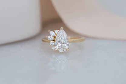 2 CT Round Three Stones Lab Grown Diamond Engagement Ring