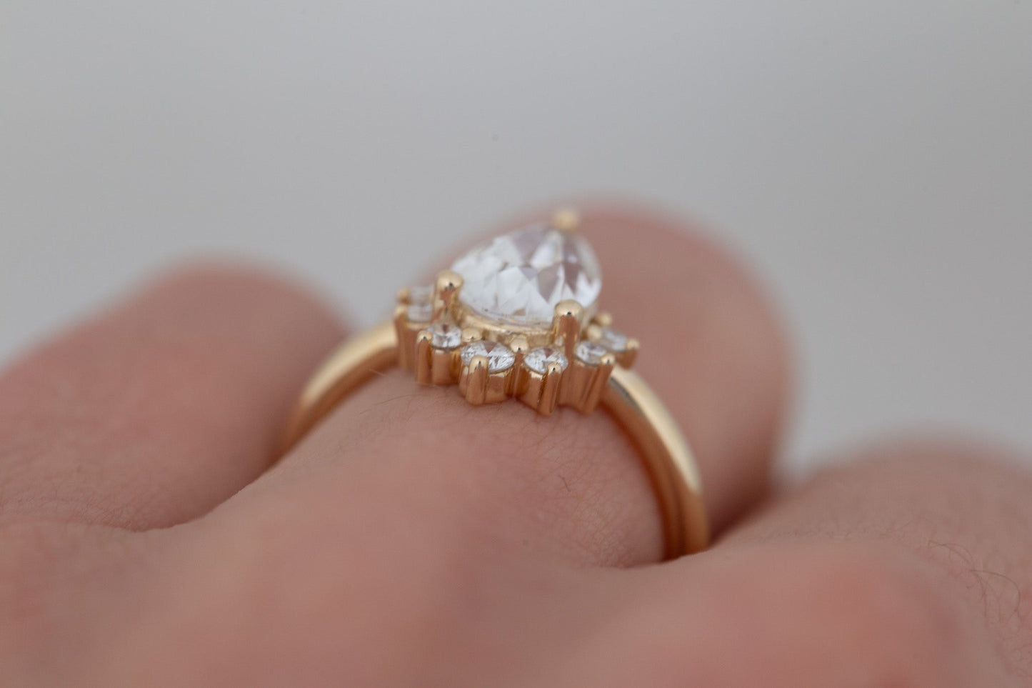 2 CT Round Three Stones Lab Grown Diamond Engagement Ring