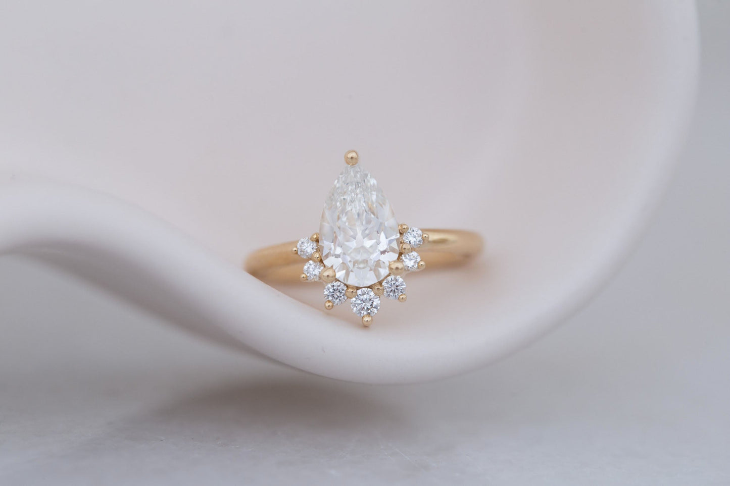 2 CT Round Three Stones Lab Grown Diamond Engagement Ring