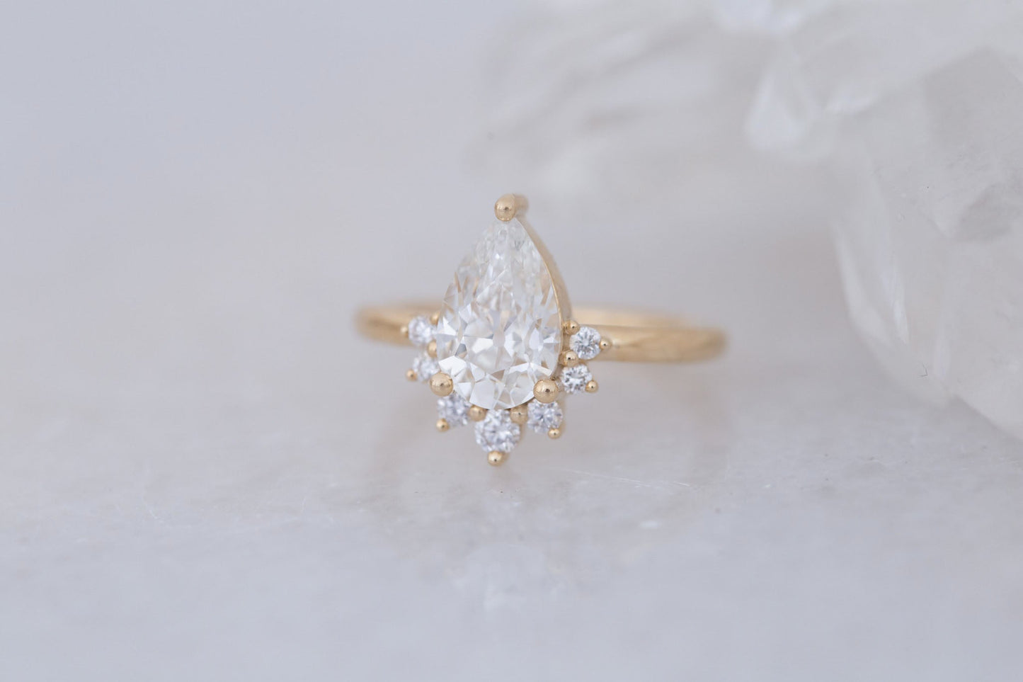 2 CT Round Three Stones Lab Grown Diamond Engagement Ring