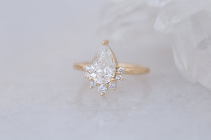 2 CT Round Three Stones Lab Grown Diamond Engagement Ring