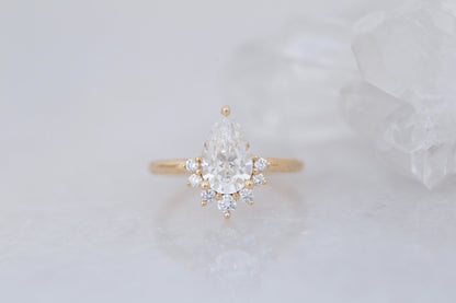 2 CT Round Three Stones Lab Grown Diamond Engagement Ring
