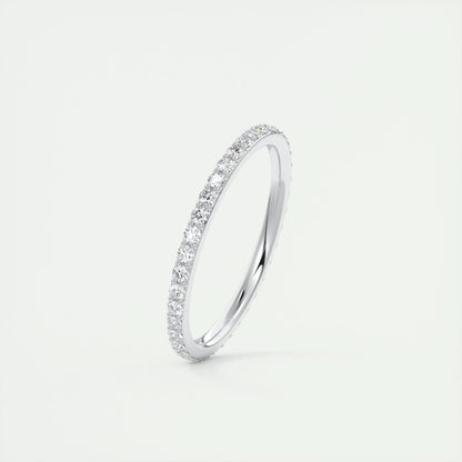 0.37 CT Round Full Eternity CVD EF/VVS Diamond Wedding Band 2