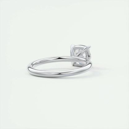 2.15 CT Cushion Cut Solitaire Moissanite Engagement Ring 3