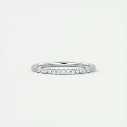 0.36 Round Cut Full Eternity Moissanite Bridal Wedding Band 1