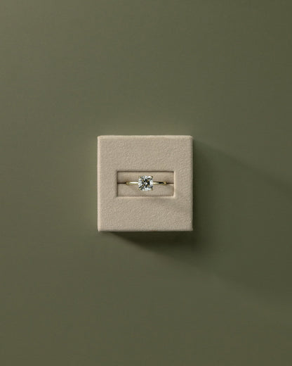Cushion Solitaire Lab Grown Diamond Engagement Ring