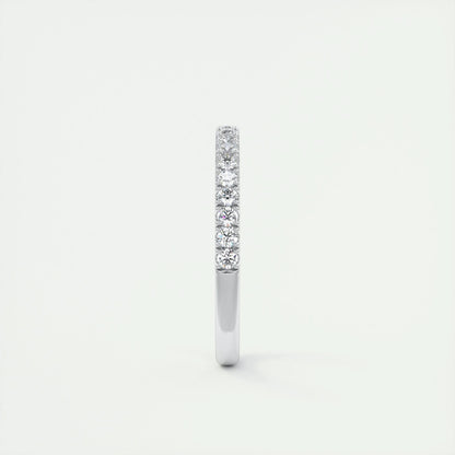 0.38 CT Round Half Eternity CVD EF/VVS Diamond Wedding Band 4