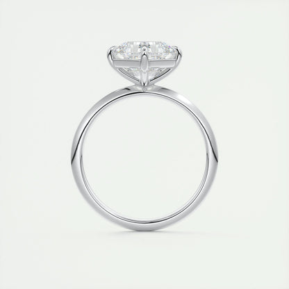 2 CT Asscher Solitaire CVD F/VS1 Diamond Engagement Ring 7