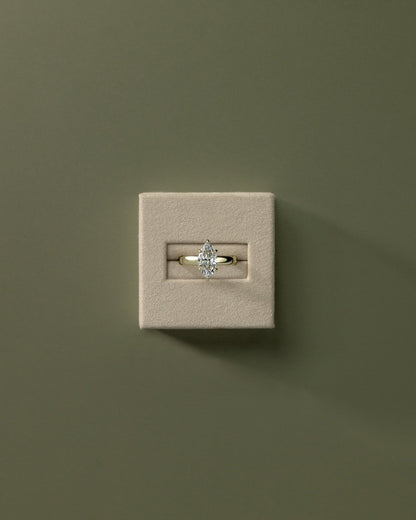 Marquise Bold Hidden Halo Lab Grown Diamond Engagement Ring