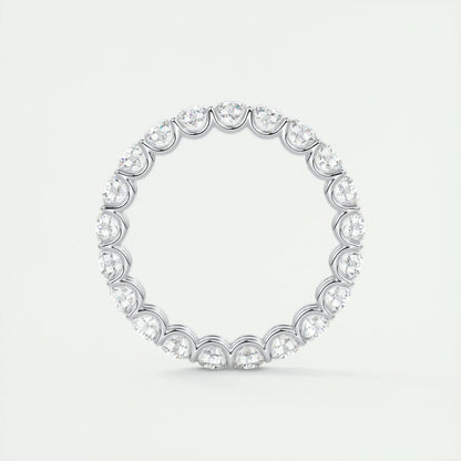 2.1 CT Round Full Eternity CVD EF/VVS Diamond Wedding Band 6