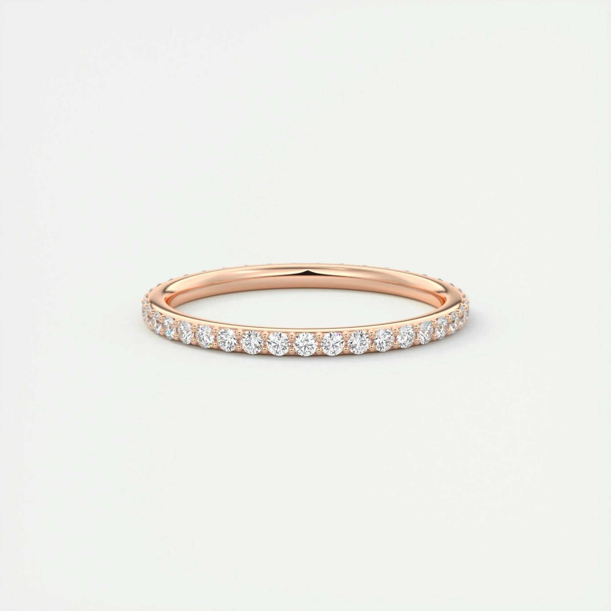 0.37 CT Round Full Eternity CVD EF/VVS Diamond Wedding Band 11