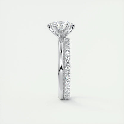1.5 CT Round Solitaire CVD F/VS1 Diamond Engagement Ring 5