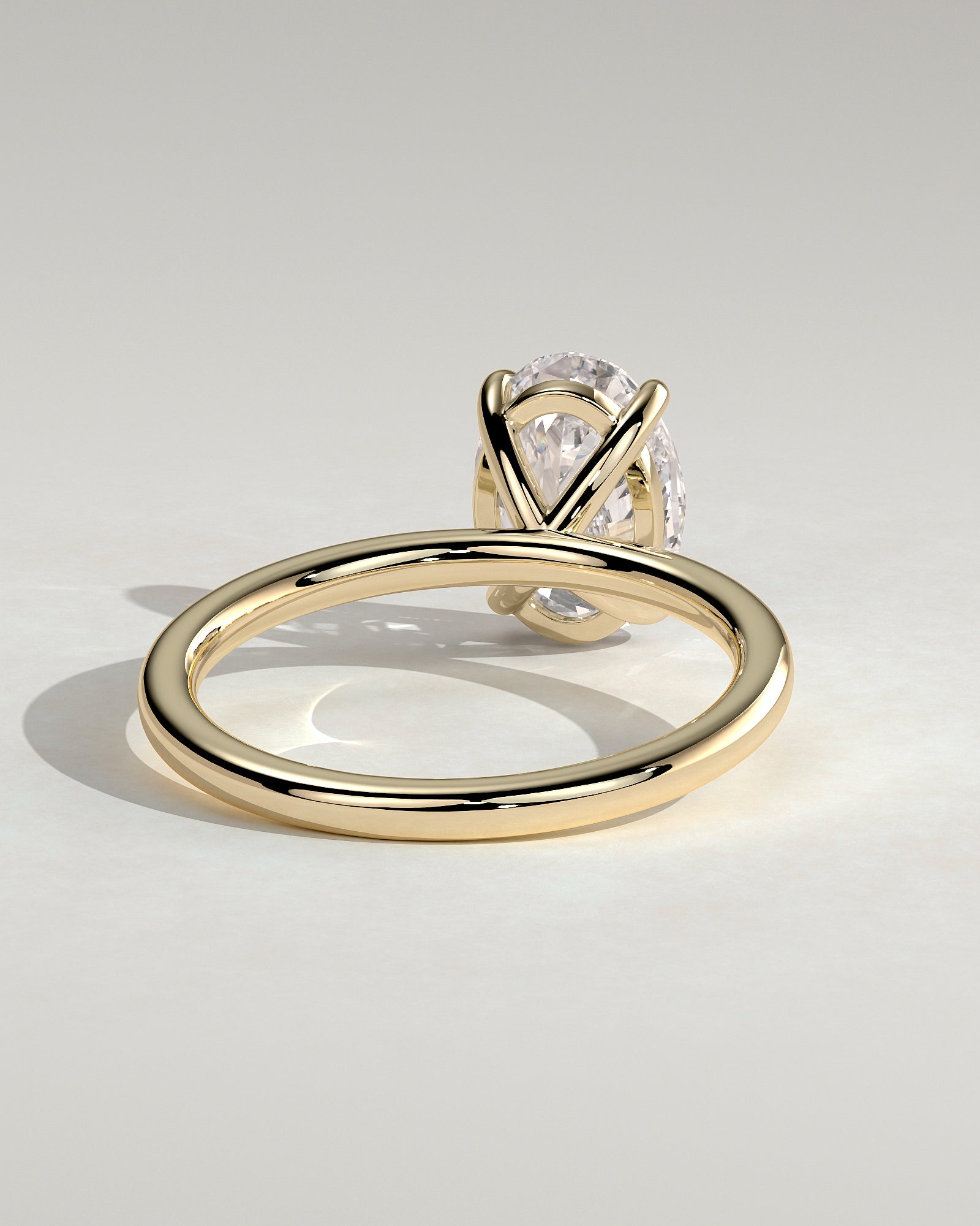 Oval Solitaire Lab Grown Diamond Engagement Ring
