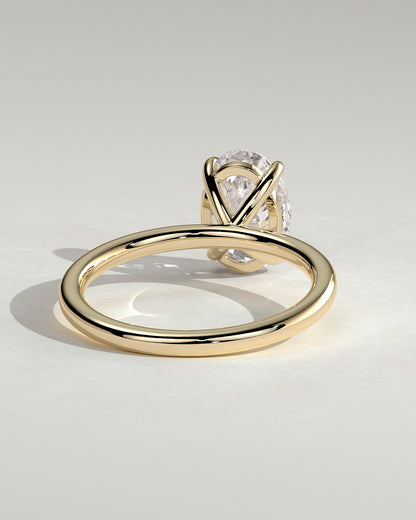 Oval Solitaire Lab Grown Diamond Engagement Ring