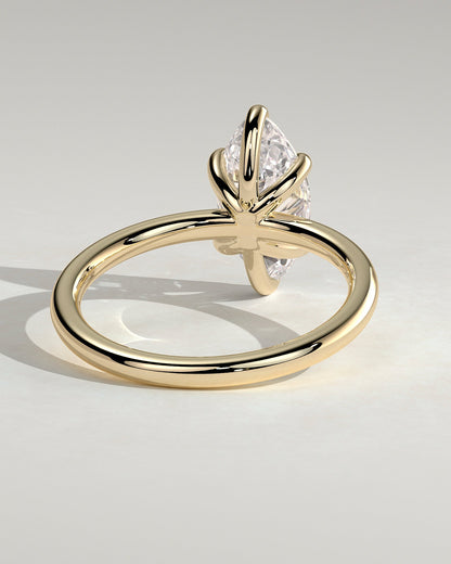 Marquise Solitaire Lab Grown Diamond Engagement Ring
