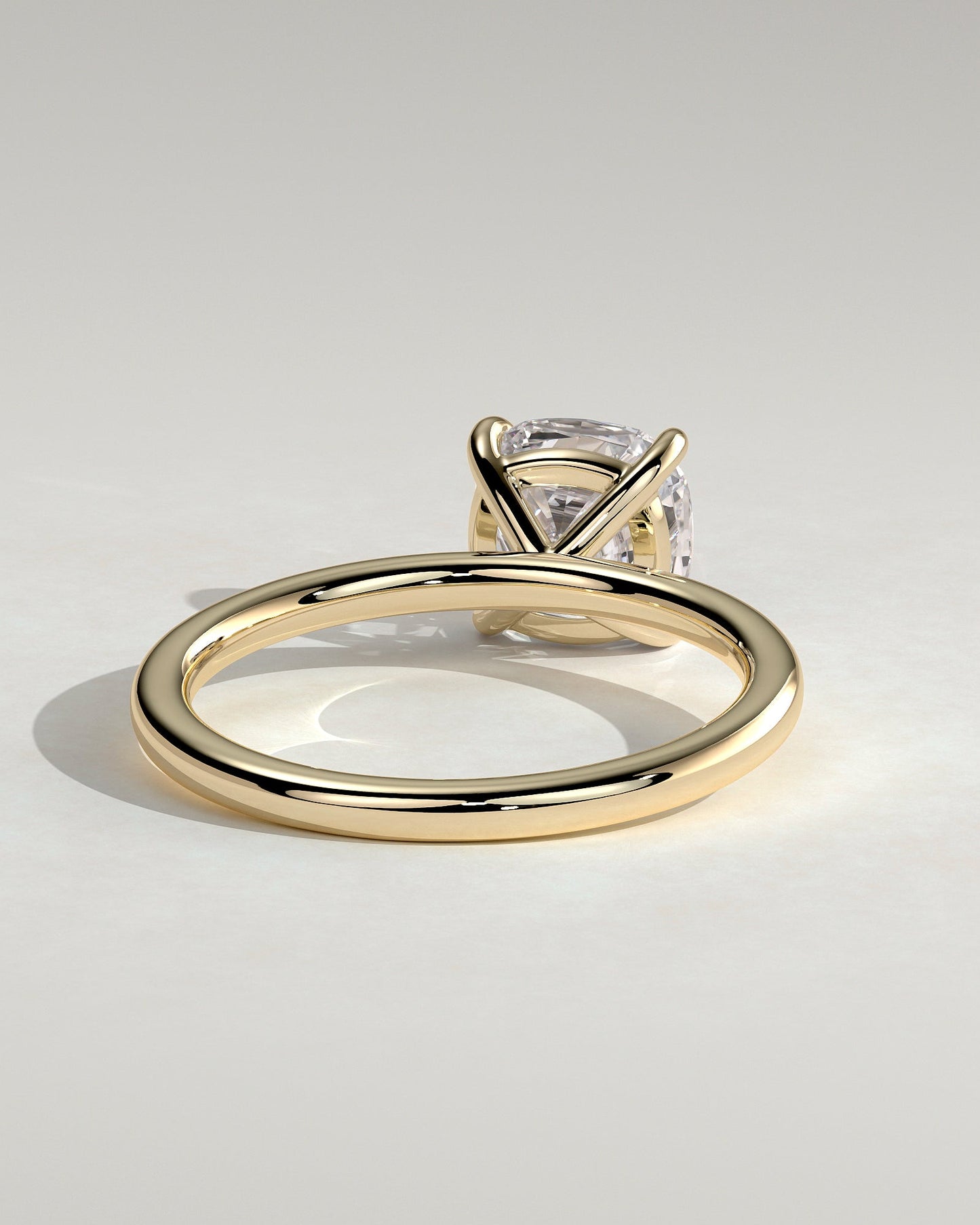 Cushion Solitaire Lab Grown Diamond Engagement Ring