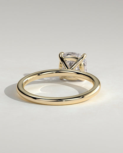Cushion Solitaire Lab Grown Diamond Engagement Ring