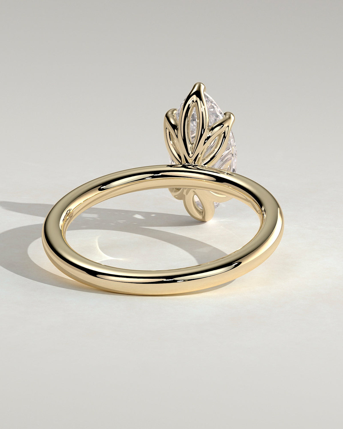 Marquise Solitaire With Tulip Prongs Lab Grown Diamond Engagement Ring