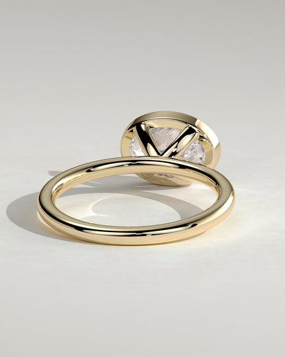 Oval East West Solitaire Lab Grown Diamond Engagement Ring