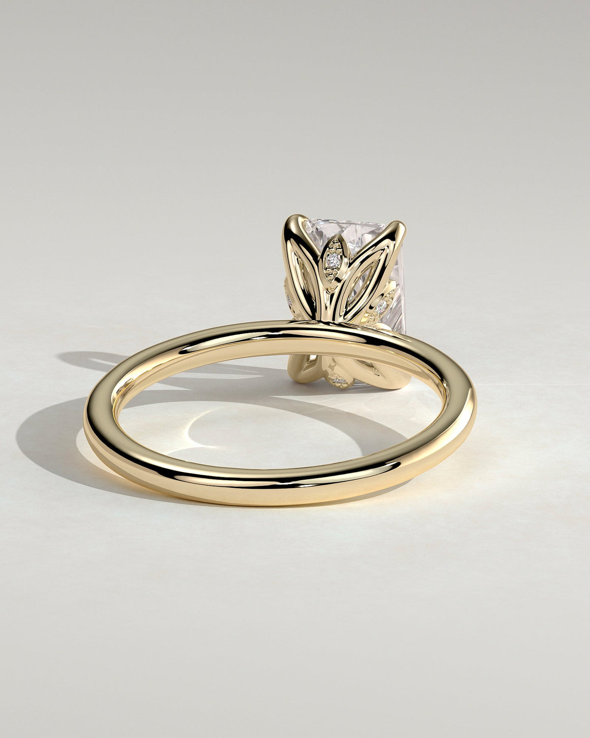 Radiant Solitaire Lab Grown Diamond Engagement Ring