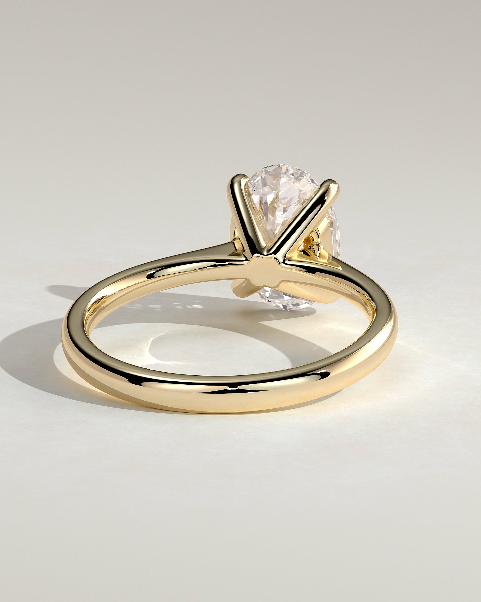 Oval Solitaire Lab Grown Diamond Engagement Ring