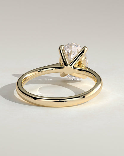 Oval Solitaire Lab Grown Diamond Engagement Ring
