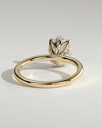 Oval Solitaire Lab Grown Diamond Engagement Ring