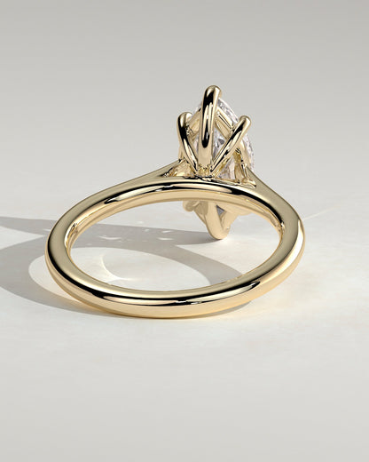 Marquise Solitaire Lab Grown Diamond Engagement Ring