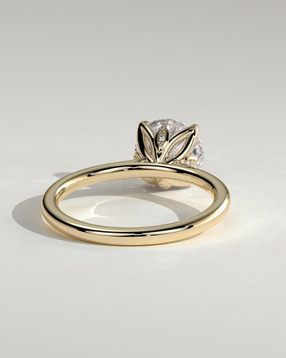 Round Solitaire Lab Grown Diamond Engagement Ring