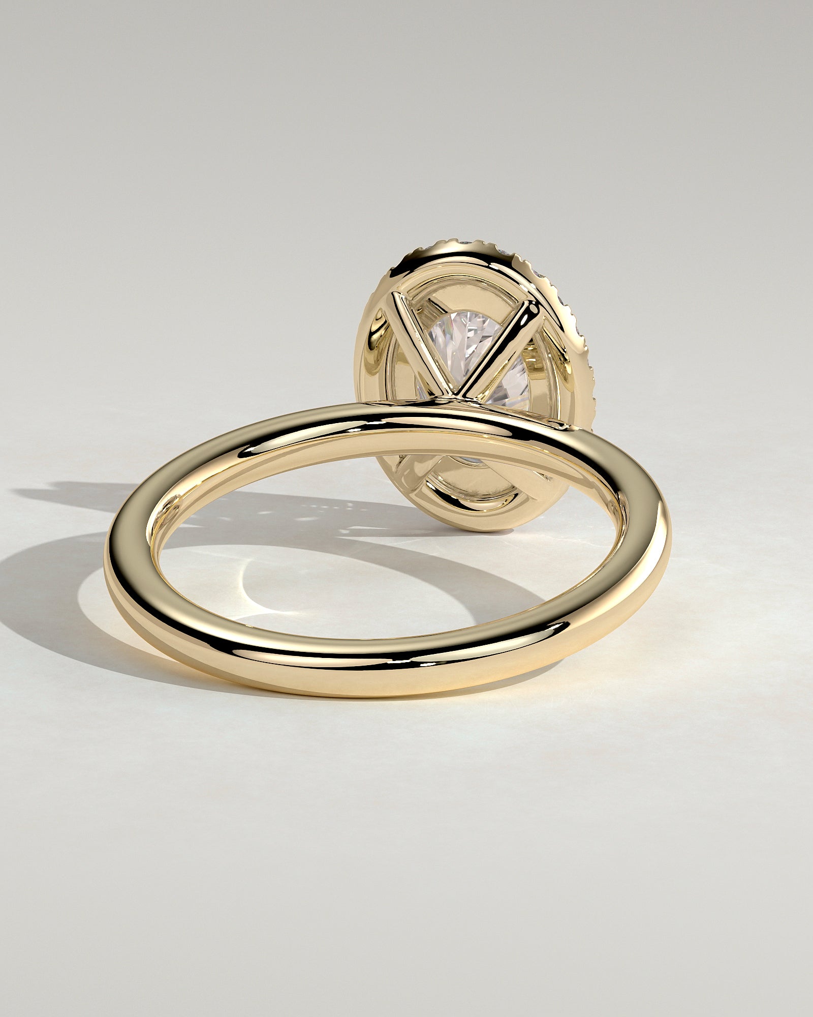 Oval Halo Lab Grown Diamond Engagement Ring