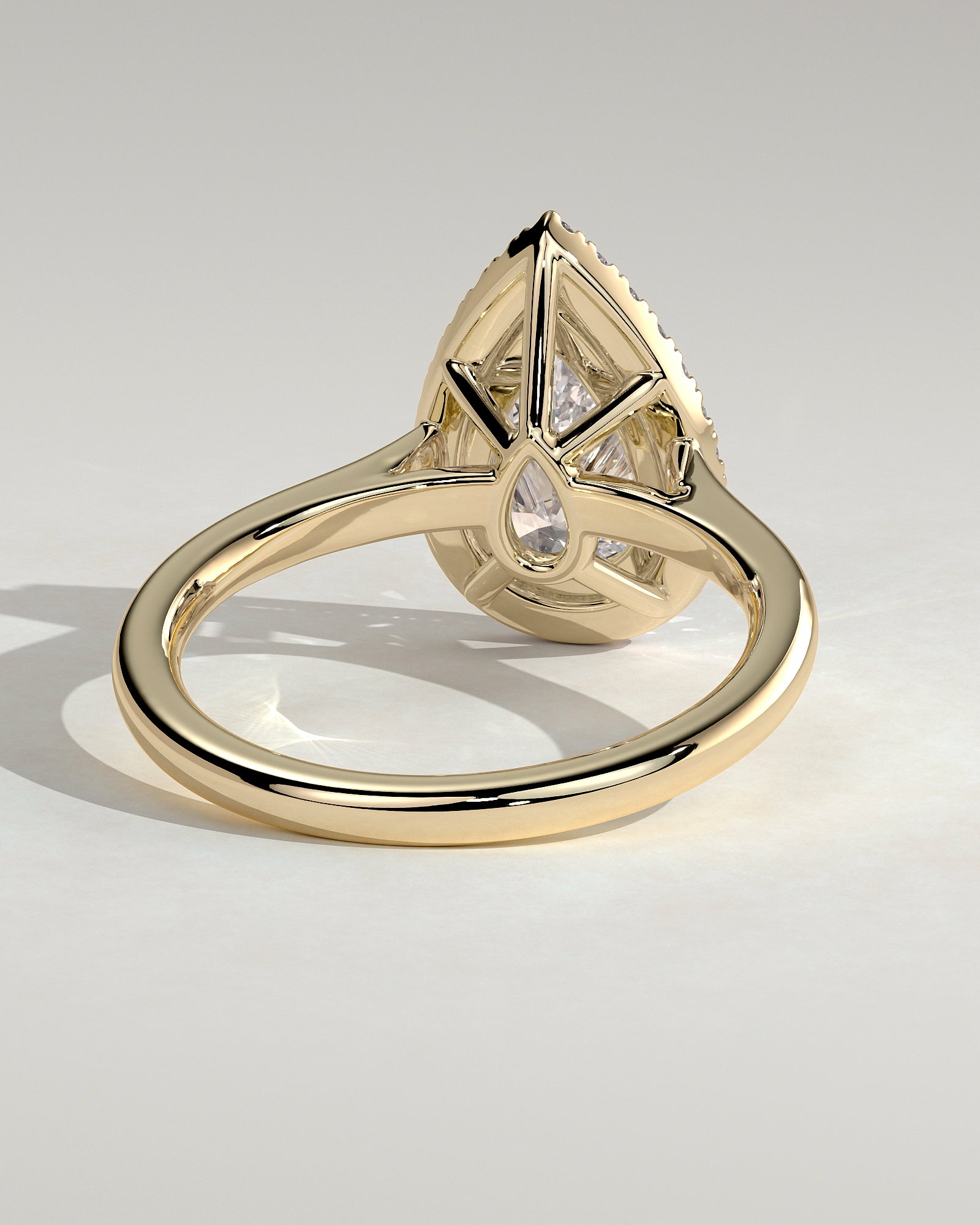 Pear Halo Lab Grown Diamond Engagement Ring