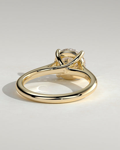 Round Solitaire Lab Grown Diamond Engagement Ring