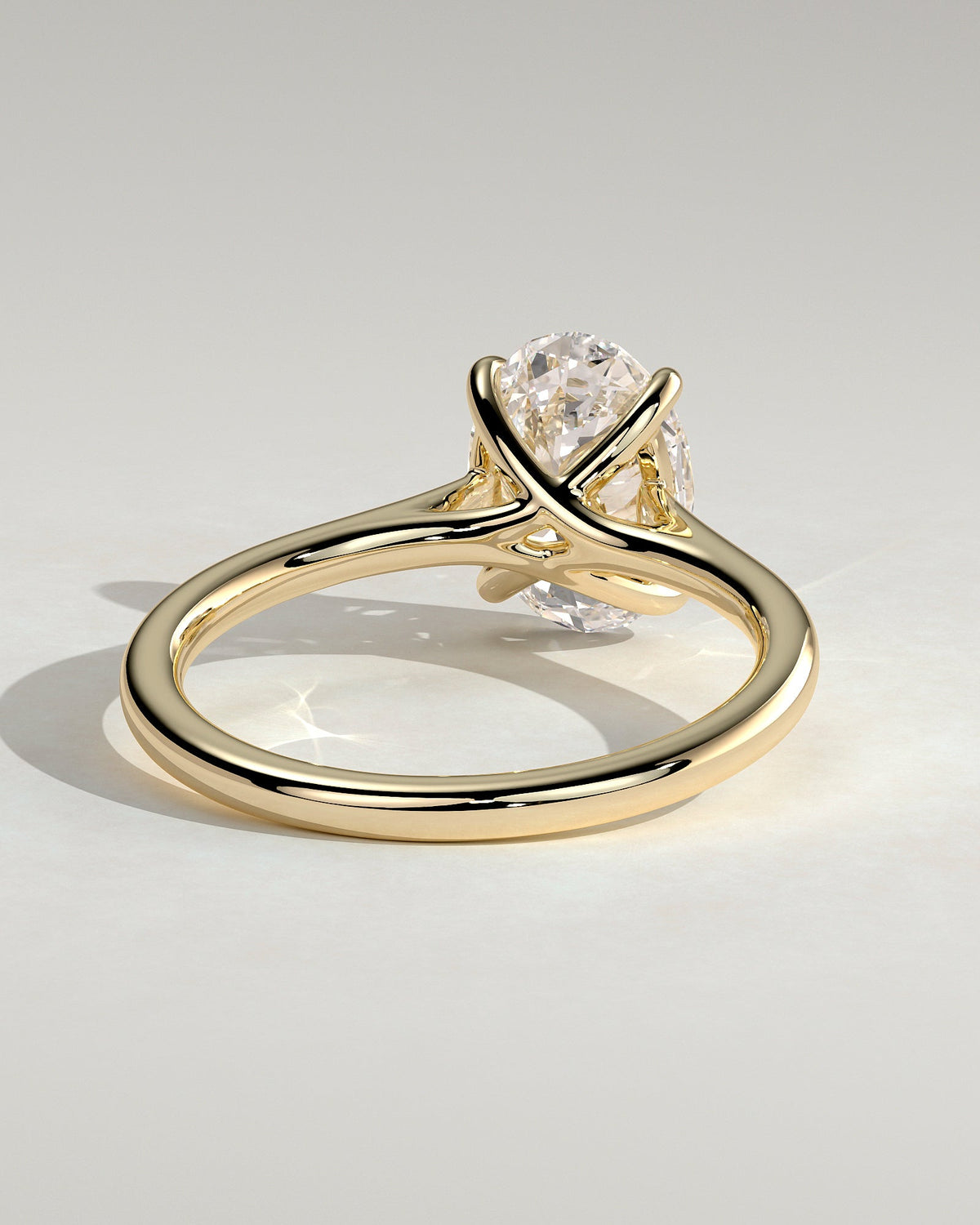 Oval Solitaire Lab Grown Diamond Engagement Ring