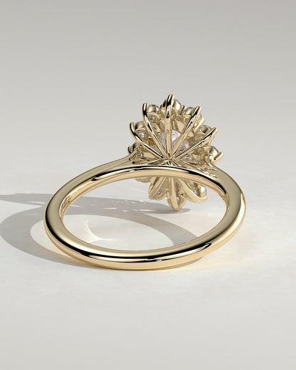 Oval Halo Lab Grown Diamond Engagement Ring