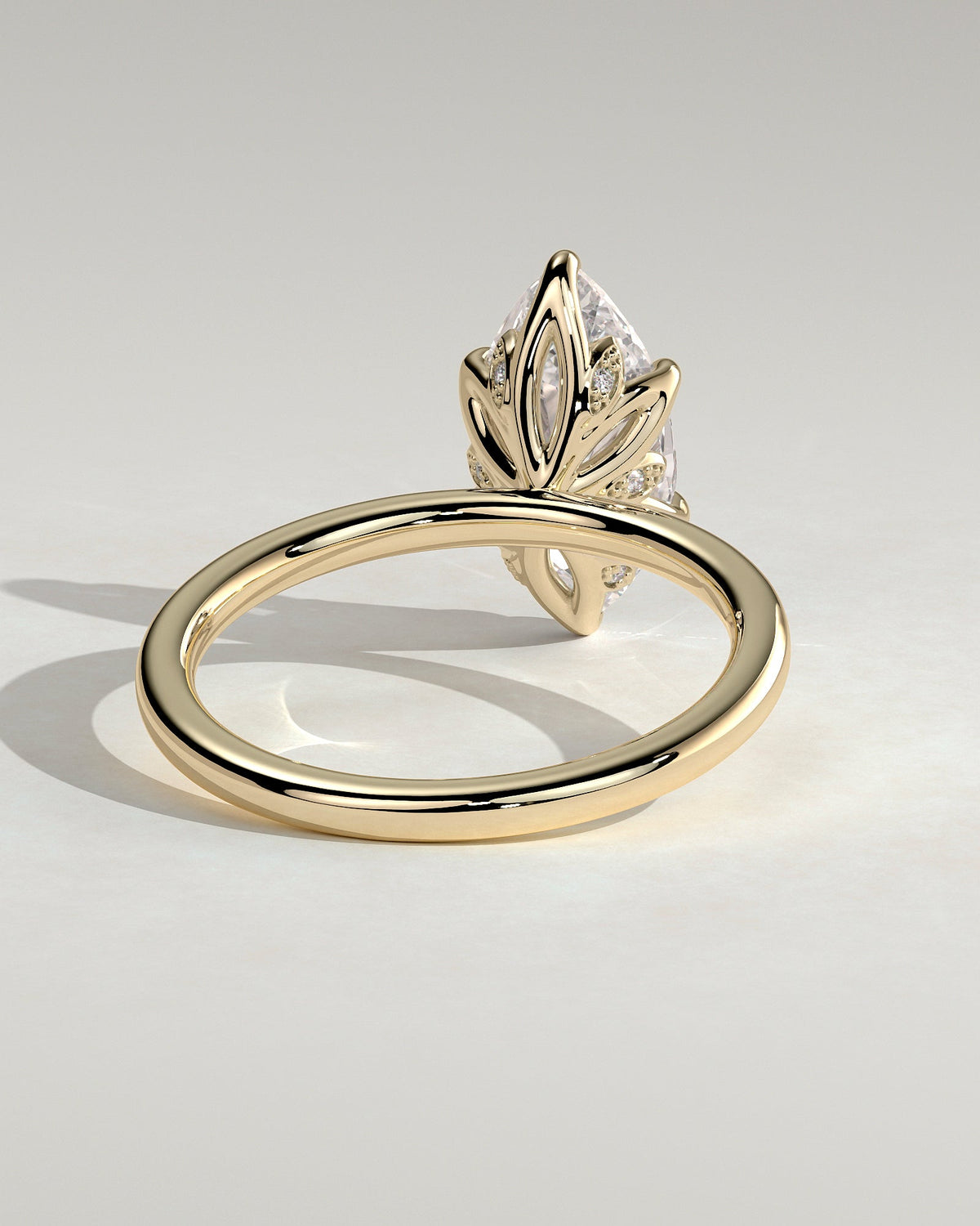 Marquise Solitaire With Tulip Prongs Lab Grown Diamond Engagement Ring