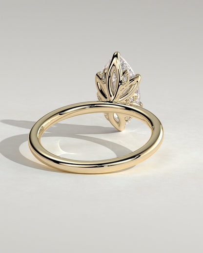 Marquise Solitaire With Tulip Prongs Lab Grown Diamond Engagement Ring