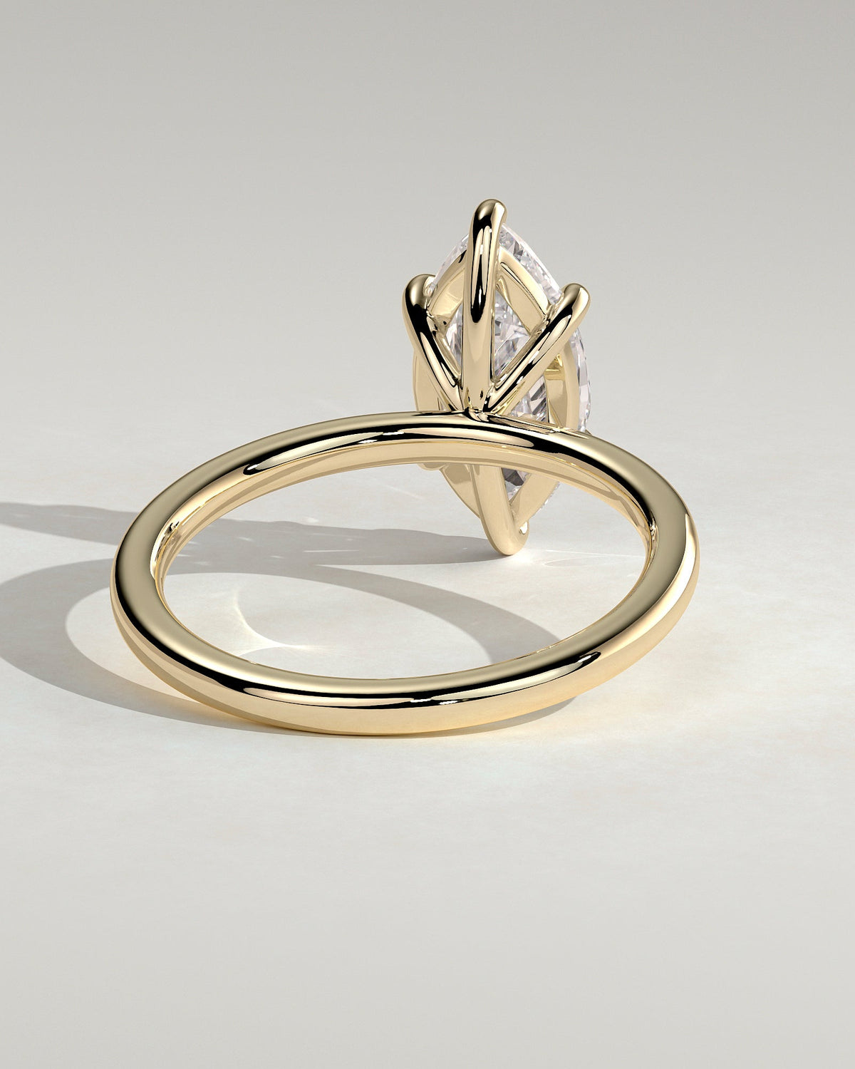 Marquise Solitaire Lab Grown Diamond Engagement Ring