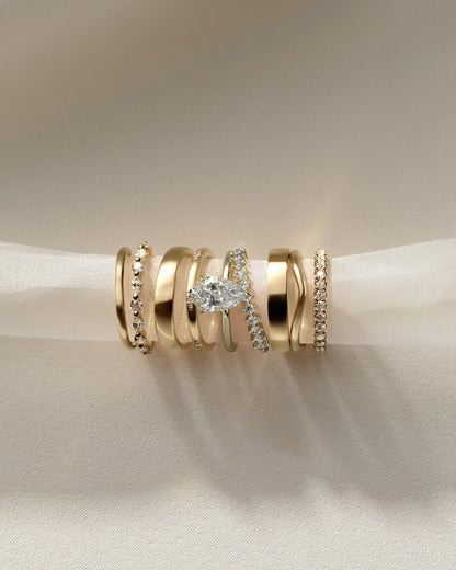 Pear Double Shank Pave and Hidden Halo Lab Grown Diamond Engagement Ring