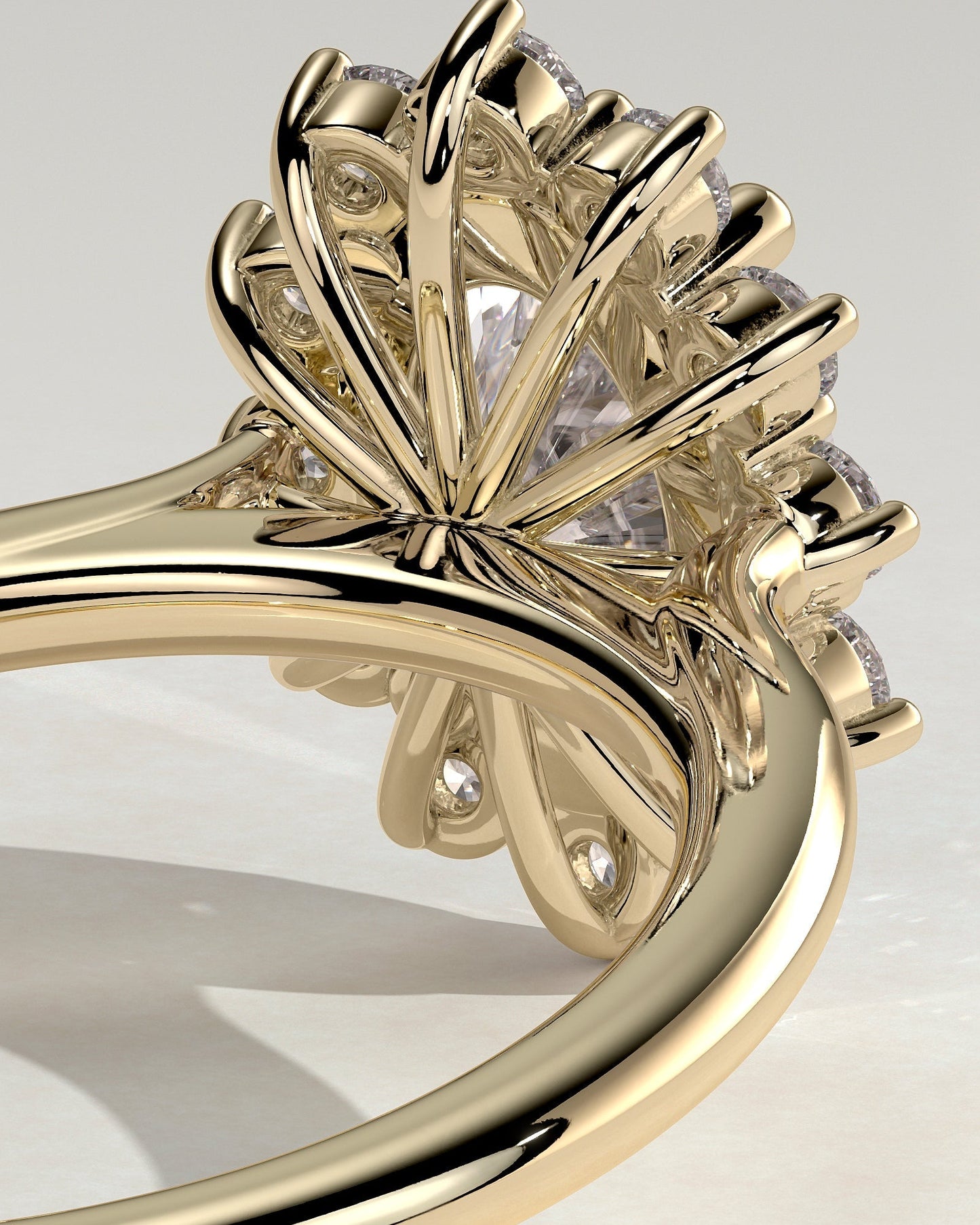 Oval Halo Lab Grown Diamond Engagement Ring
